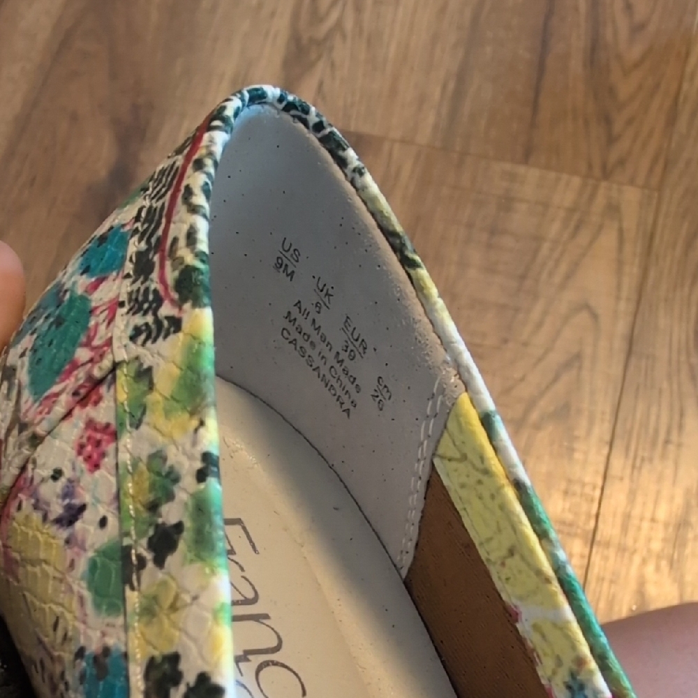 Franco Sarto Multicolor Floral Loafers - Picture 3 of 8